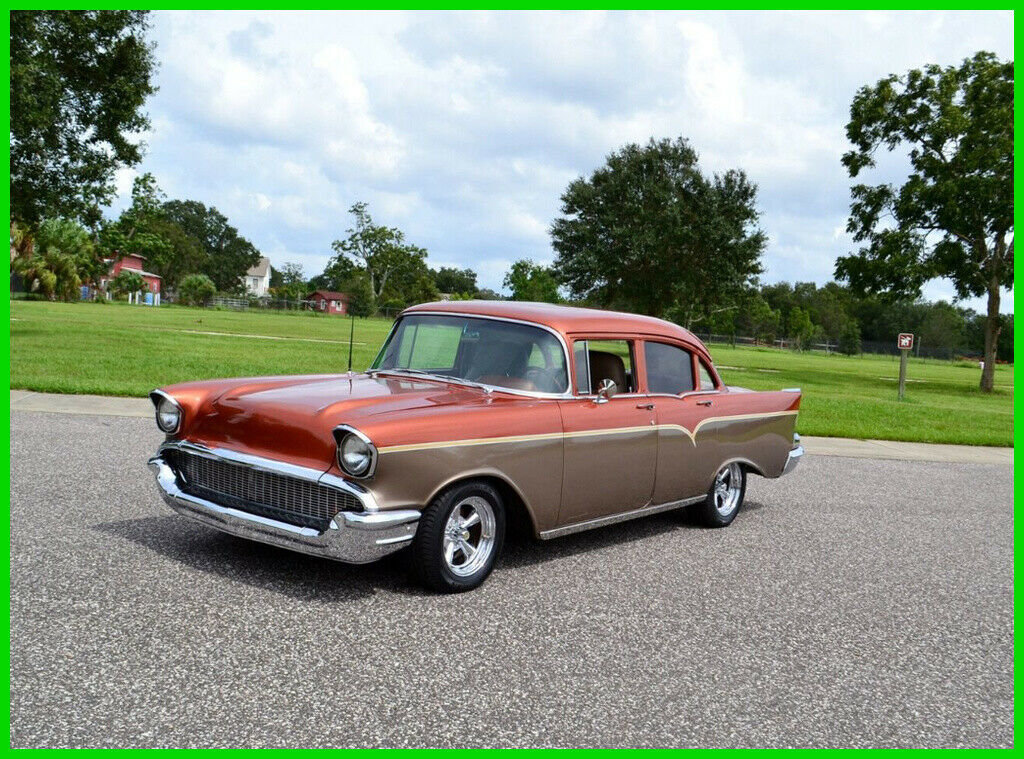 1957 Orange Chevrolet 210