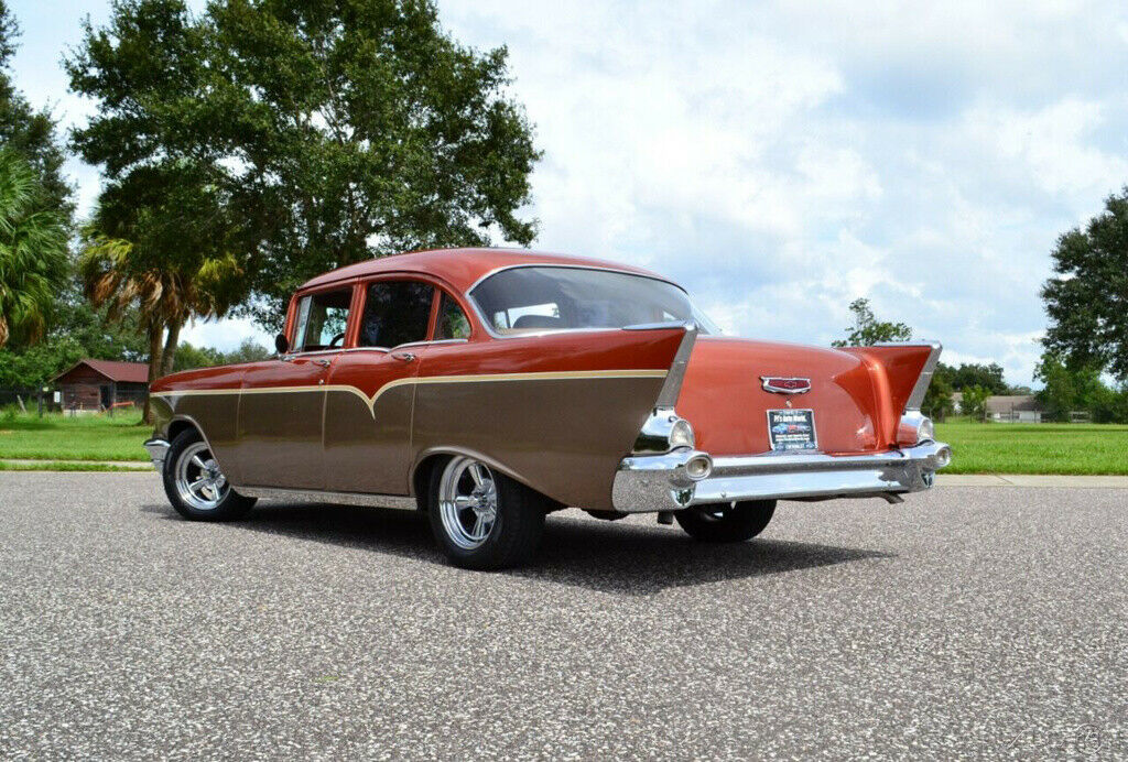 1957 Orange Chevrolet 210