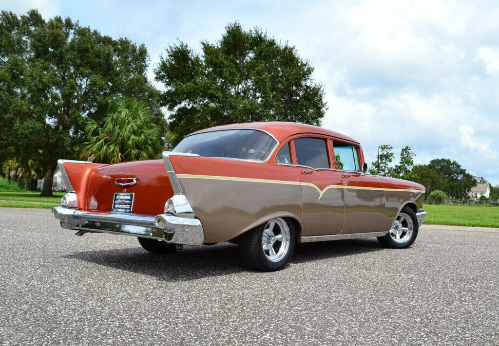 1957 Orange Chevrolet 210