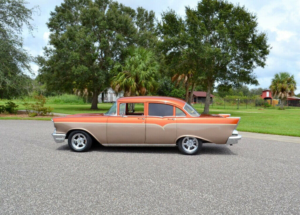 1957 Orange Chevrolet 210