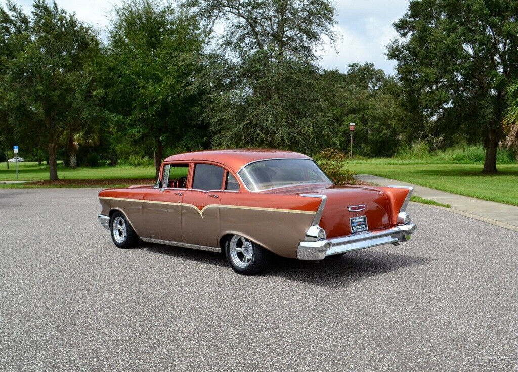 1957 Orange Chevrolet 210