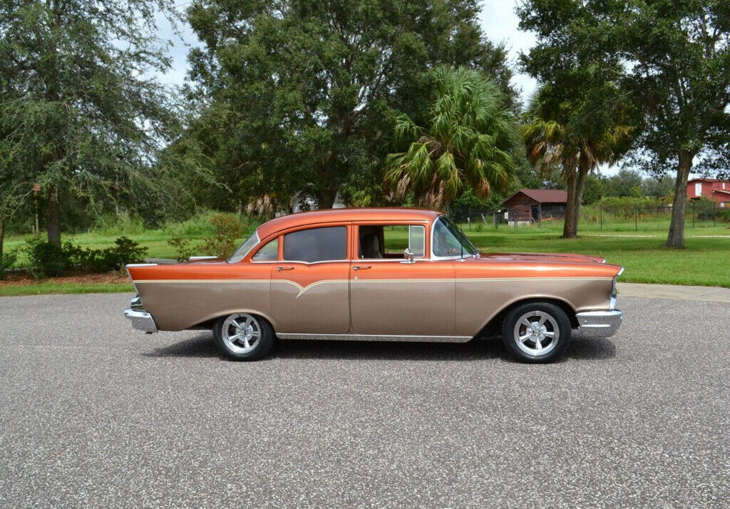 1957 Orange Chevrolet 210