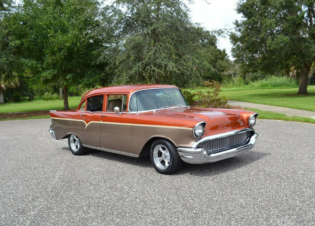 1957 Orange Chevrolet 210