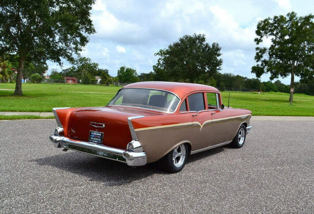 1957 Orange Chevrolet 210