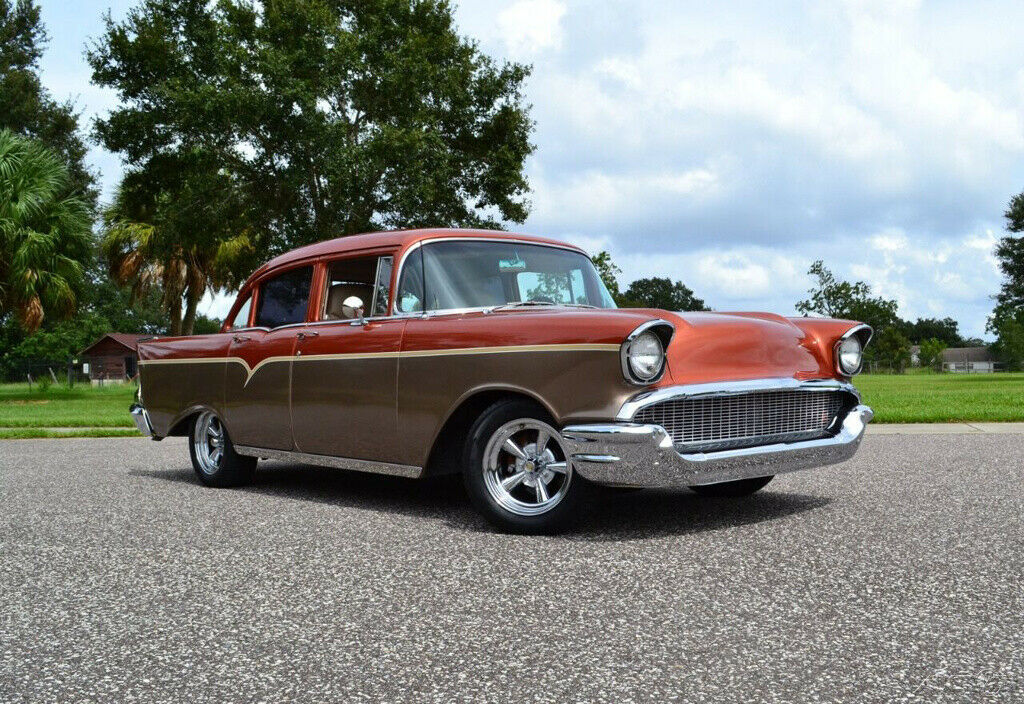 1957 Orange Chevrolet 210