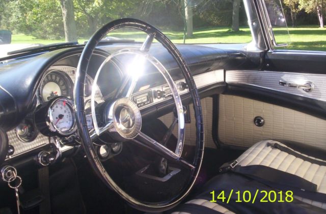 1957 White Ford Thunderbird Convertible
