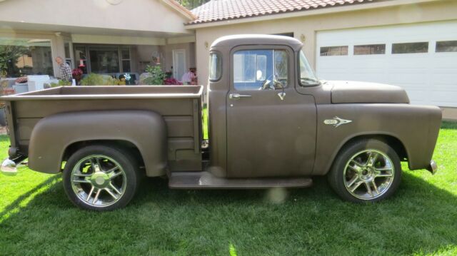 1957 Brown Dodge D100 Pickup Extended Crew Cab Pickup