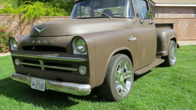 1957 Brown Dodge D100 Pickup Extended Crew Cab Pickup