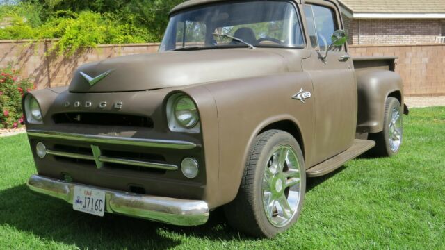 1957 Brown Dodge D100 Pickup Extended Crew Cab Pickup