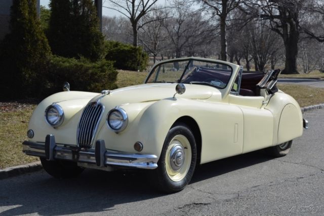 1957 Blue Jaguar XK Convertible