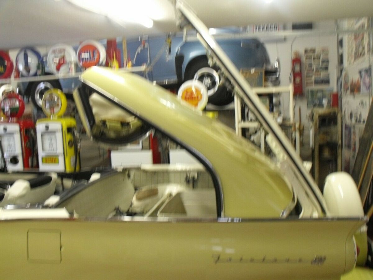 1957 Yellow Ford Fairlane Retractable convertible