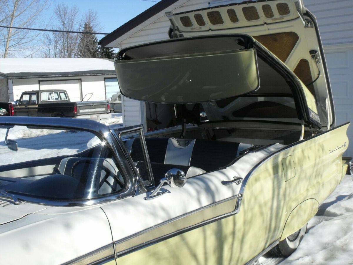 1957 Yellow Ford Fairlane Retractable convertible