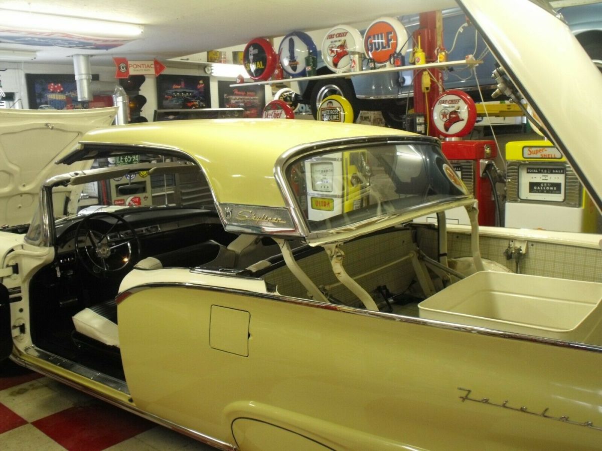 1957 Yellow Ford Fairlane Retractable convertible
