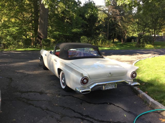 1957 white Ford Thunderbird Convertible