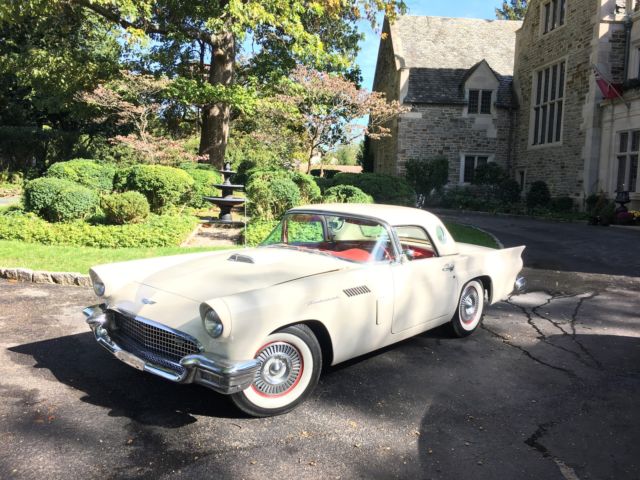 1957 white Ford Thunderbird Convertible