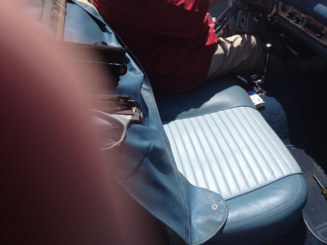 1957 Blue Ford Thunderbird Convertible