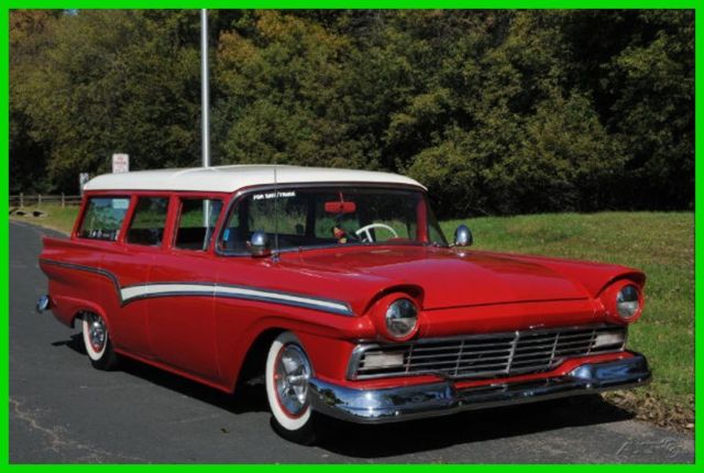 1957 White Ford Fairlane Wagon