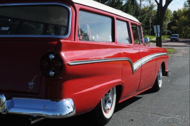 1957 White Ford Fairlane Wagon