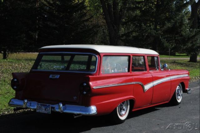 1957 White Ford Fairlane Wagon