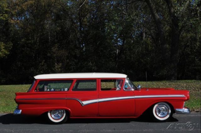 1957 White Ford Fairlane Wagon