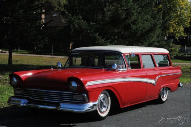 1957 White Ford Fairlane Wagon