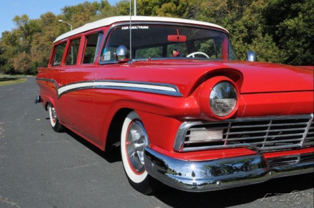 1957 White Ford Fairlane Wagon