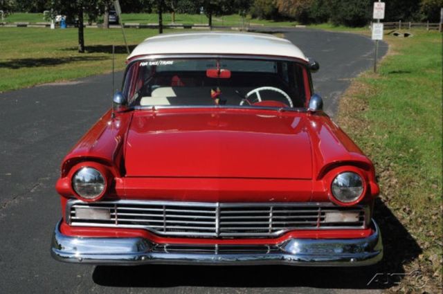1957 White Ford Fairlane Wagon