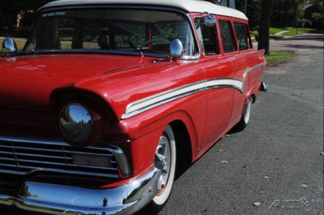 1957 White Ford Fairlane Wagon
