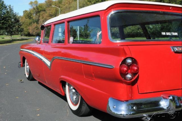 1957 White Ford Fairlane Wagon