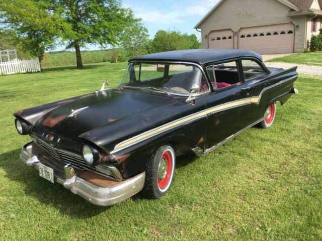 1957 Black Ford Custom 300 2 door coupe