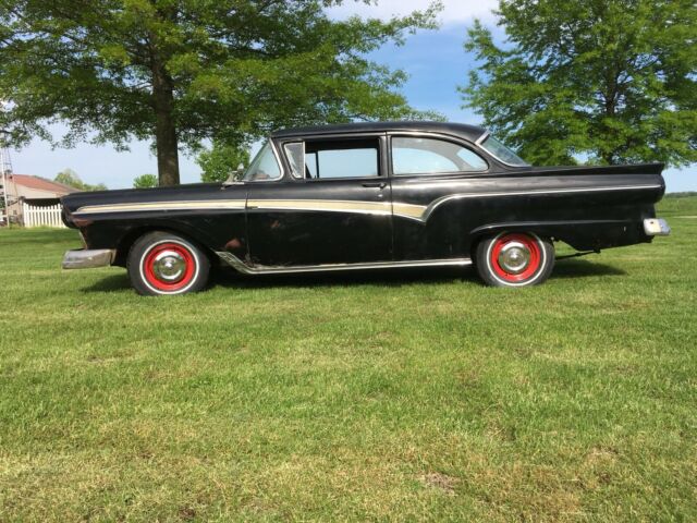 1957 Black Ford Custom 300 2 door coupe