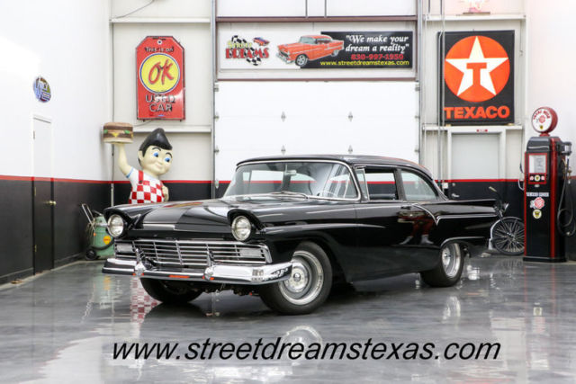 1957 Black Ford Custom Sedan