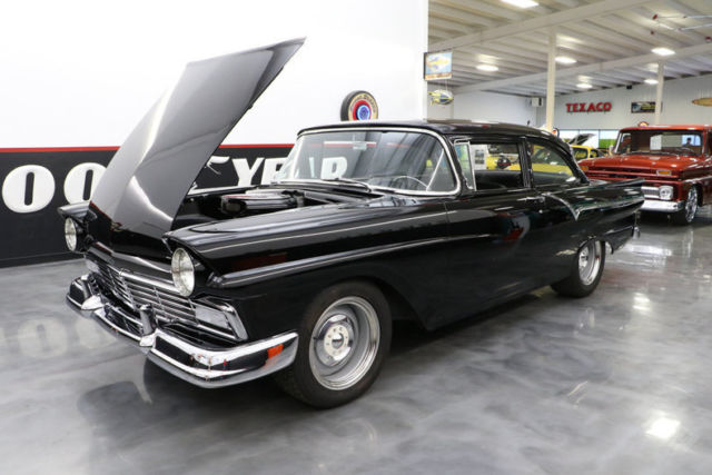 1957 Black Ford Custom Sedan