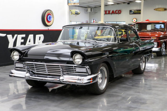 1957 Black Ford Custom Sedan