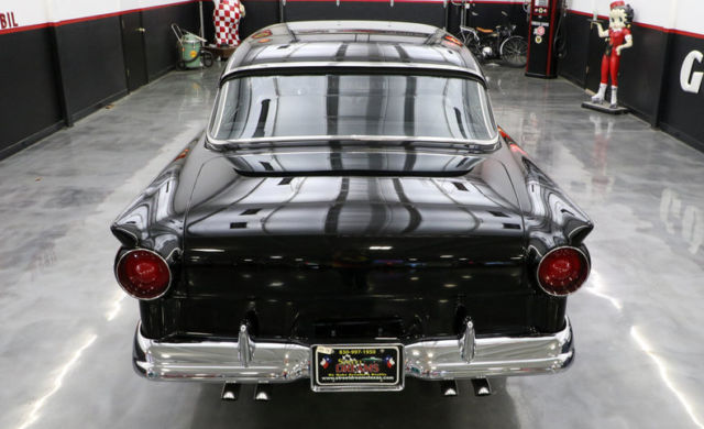 1957 Black Ford Custom Sedan