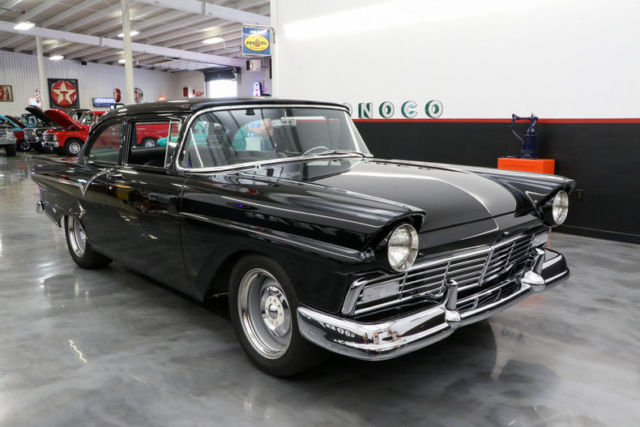 1957 Black Ford Custom Sedan