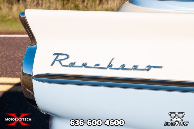 1957 Colonial White over Starmist Blue Ford Ranchero Standard Cab Pickup