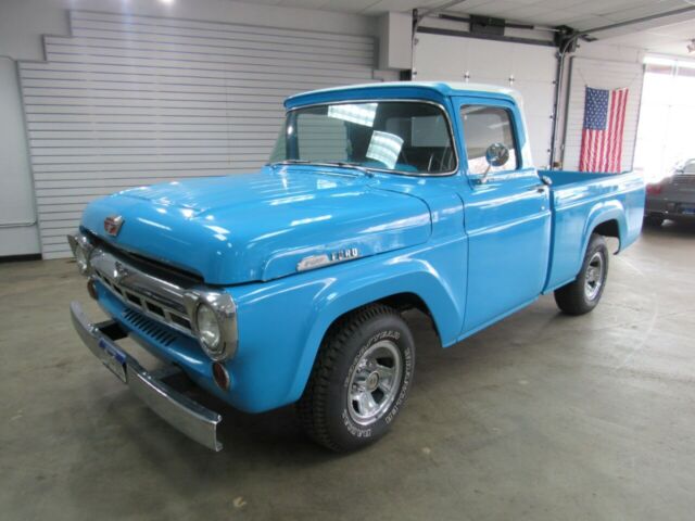 1957 Blue Ford F-100 --
