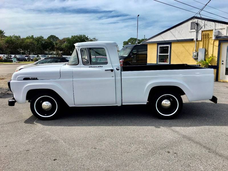 1957 White Ford F-100 Pickup Truck
