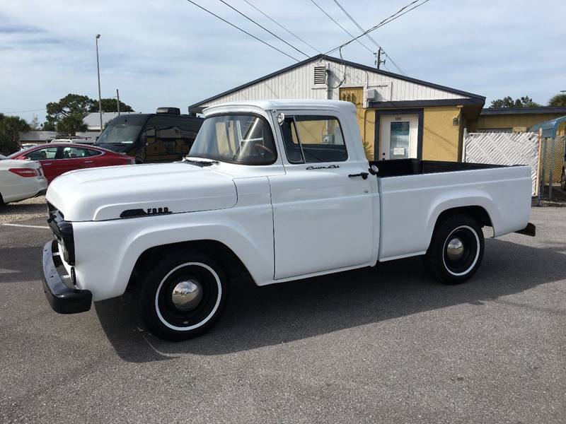 1957 White Ford F-100 Pickup Truck