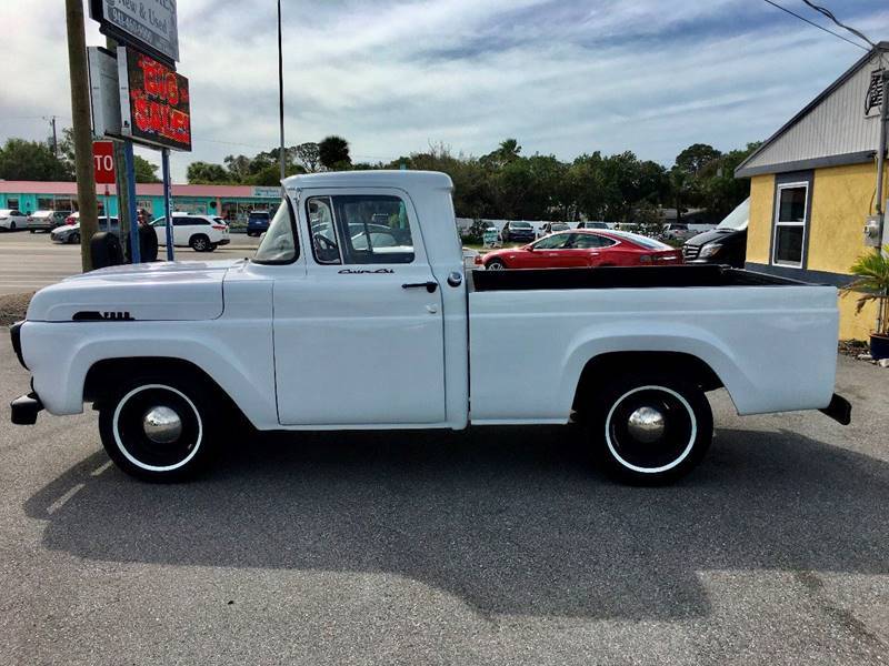 1957 White Ford F-100 Pickup Truck