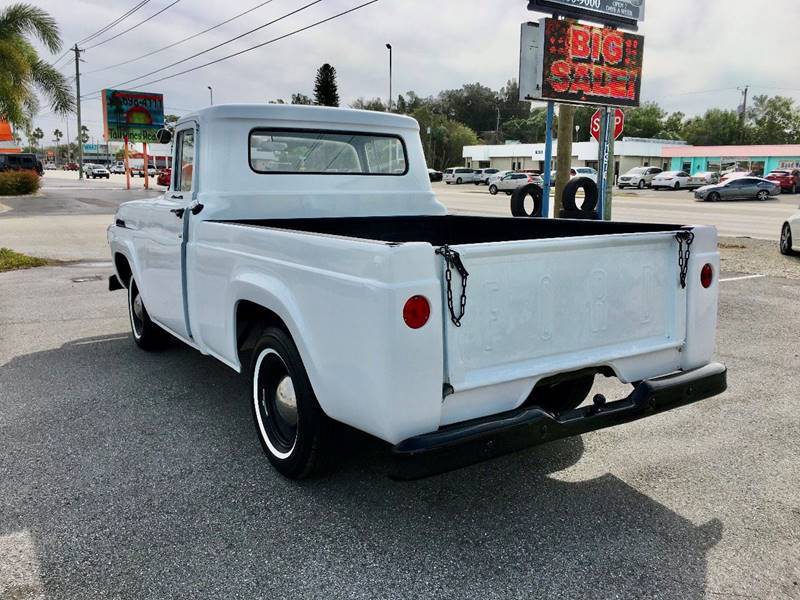 1957 White Ford F-100 Pickup Truck
