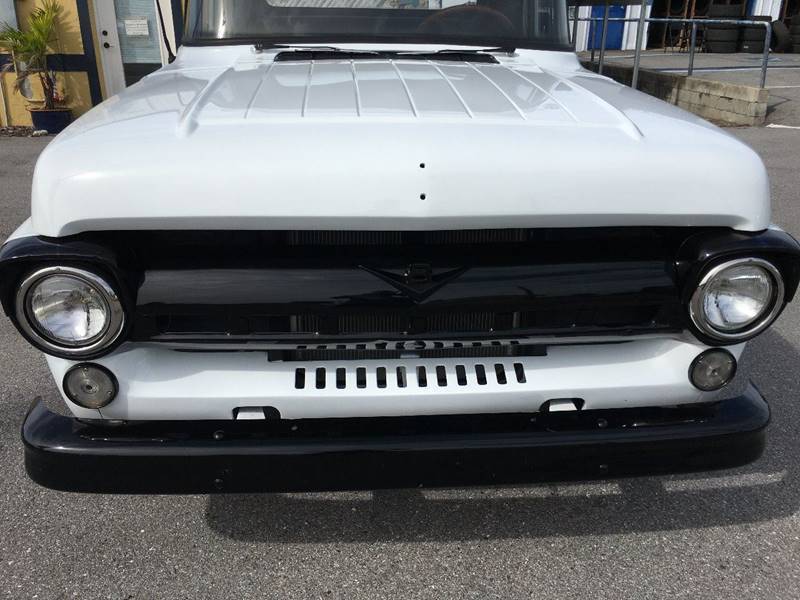1957 White Ford F-100 Pickup Truck