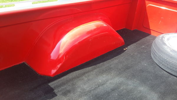 1957 Red Ford F-100 Standard Cab Pickup