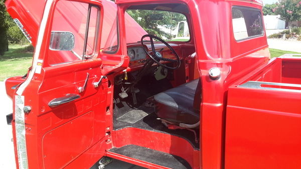 1957 Red Ford F-100 Standard Cab Pickup