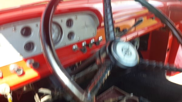 1957 Red Ford F-100 Standard Cab Pickup