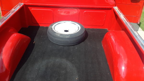 1957 Red Ford F-100 Standard Cab Pickup