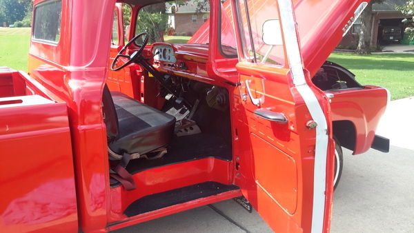 1957 Red Ford F-100 Standard Cab Pickup