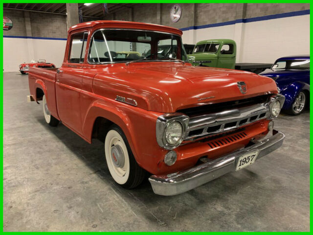 1957 Orange Ford F-100