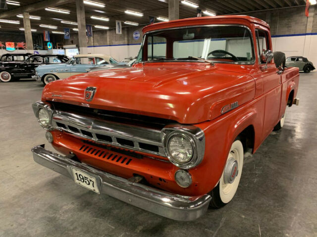 1957 Orange Ford F-100